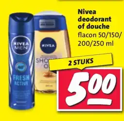 Nettorama Nivea deodorant of douche aanbieding