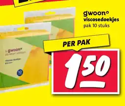 Nettorama Gwoonº viscosedoekjes aanbieding