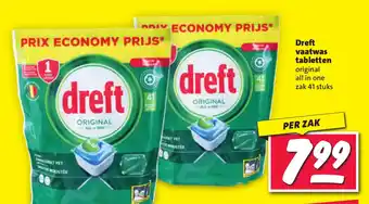 Nettorama Dreft vaatwas tabletten aanbieding