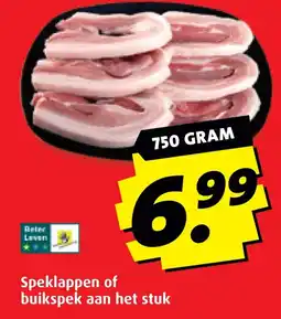 Boni Speklappen of buikspek aan het stuk aanbieding