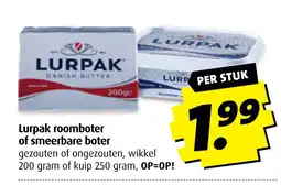 Boni Lurpak roomboter of smeerbare boter aanbieding