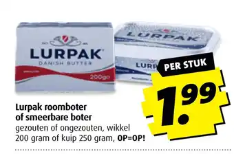 Boni Lurpak roomboter of smeerbare boter aanbieding