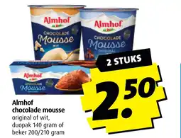 Boni Almhof chocolade mousse aanbieding
