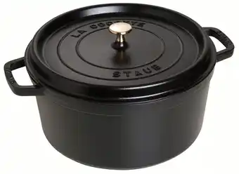 Bol.com Staub Braadpan Cocotte Zwart - ø 30 cm / 8.35 liter aanbieding