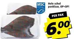 Boni Hele schol panklaar aanbieding