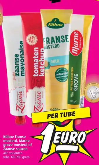 Boni Kühne Franse mosterd, Marne grove mosterd of Zaanse sauzen aanbieding