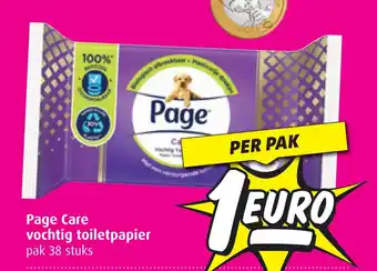Boni Page Care vochtig toiletpapier aanbieding