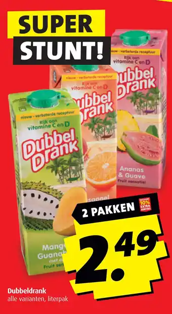 Boni Dubbeldrank aanbieding