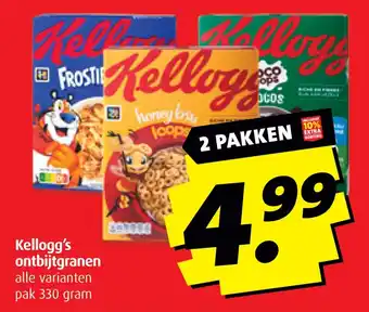 Boni Kellogg's ontbijtgranen aanbieding