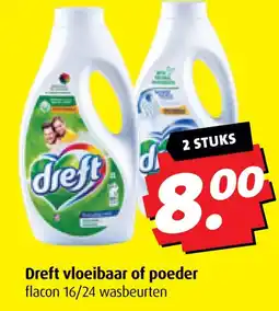 Boni Dreft vloeibaar of poeder aanbieding