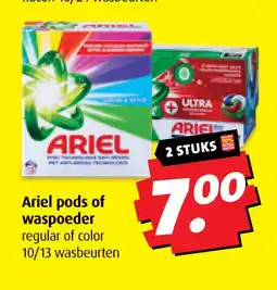 Boni Ariel pods of waspoeder aanbieding
