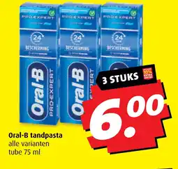 Boni Oral-B tandpasta aanbieding