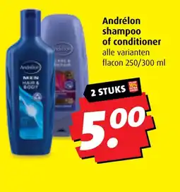 Boni Andrélon shampoo of conditioner aanbieding