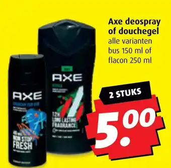 Boni Axe deospray of douchegel aanbieding