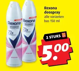 Boni Rexona deospray aanbieding