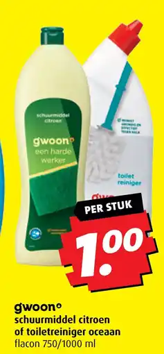 Boni Gwoonº schuurmiddel citroen of toiletreiniger oceaan aanbieding
