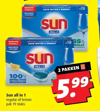 Boni Sun all in 1 aanbieding