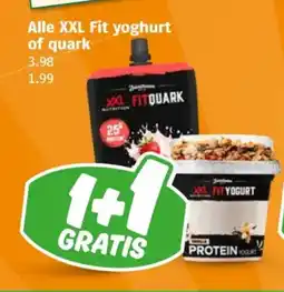 Poiesz Alle XXL Fit yoghurt of quark aanbieding