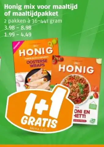 Poiesz Honig mix voor maaltijd of maaltijdpakket aanbieding
