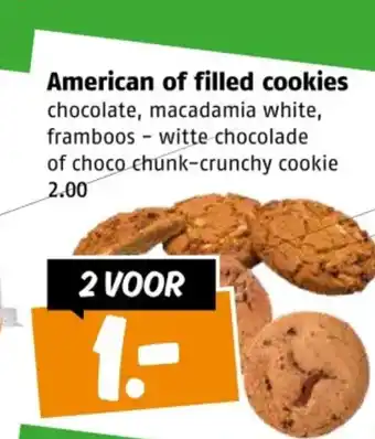Poiesz American of filled cookies aanbieding