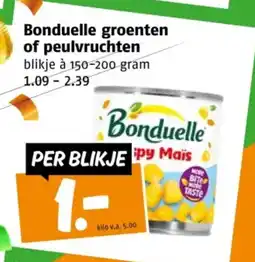 Poiesz Bonduelle groenten of peulvruchten aanbieding