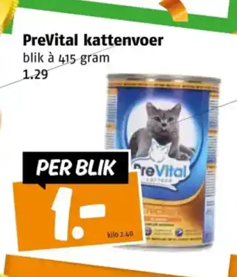 Poiesz PreVital kattenvoer aanbieding