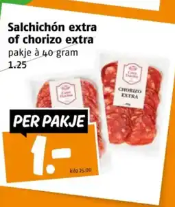 Poiesz Salchichón extra of chorizo extra aanbieding