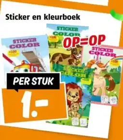 Poiesz Sticker en kleurboek aanbieding
