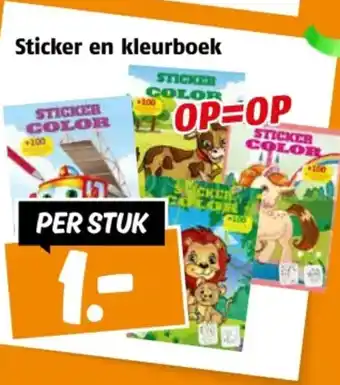 Poiesz Sticker en kleurboek aanbieding