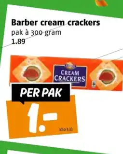 Poiesz Barber cream crackers aanbieding