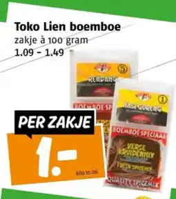 Poiesz Toko Lien boemboe aanbieding