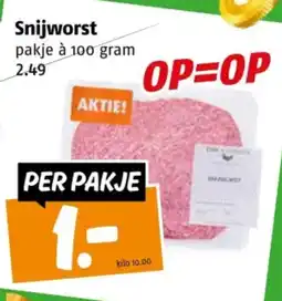 Poiesz Snijworst aanbieding