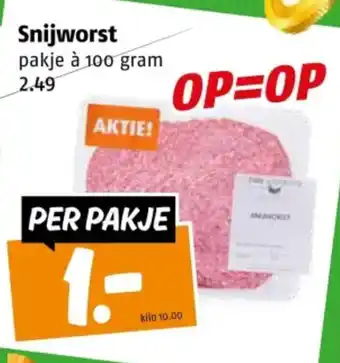 Poiesz Snijworst aanbieding