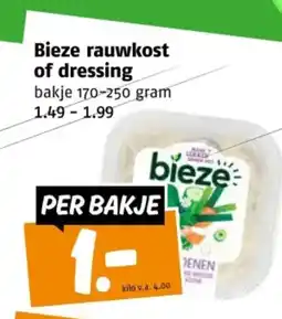 Poiesz Bieze rauwkost of dressing aanbieding