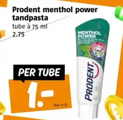 Poiesz Prodent menthol power tandpasta aanbieding