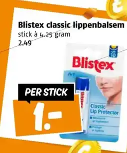 Poiesz Blistex classic lippenbalsem aanbieding
