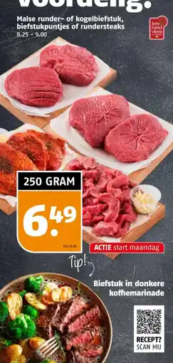 Poiesz Malse runder- of kogelbiefstuk, biefstukpuntjes of rundersteaks aanbieding