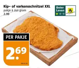 Poiesz Kip- of varkensschnitzel XXL aanbieding