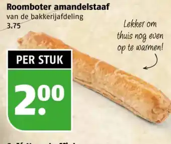 Poiesz Roomboter amandelstaaf aanbieding