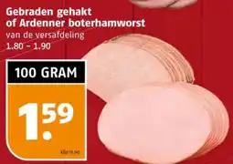Poiesz Gebraden gehakt of Ardenner boterhamworst aanbieding