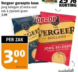 Poiesz Vergeer geraspte kaas aanbieding