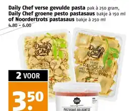 Poiesz Daily Chef verse gevulde pasta aanbieding