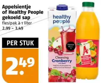 Poiesz Appelsientje of Healthy People gekoeld sap aanbieding