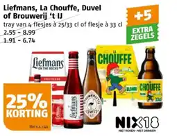 Poiesz Liefmans, La Chouffe, Duvel of Brouwerij 't IJ aanbieding