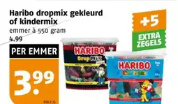 Poiesz Haribo dropmix gekleurd of kindermix aanbieding