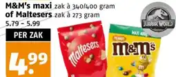 Poiesz M&M's maxi of Maltesers aanbieding