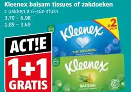 Poiesz Kleenex balsam tissues of zakdoeken aanbieding