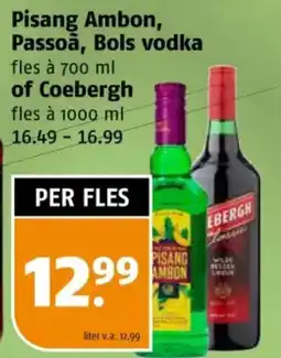 Poiesz Pisang Ambon, Passoã, Bols vodka of Coebergh aanbieding