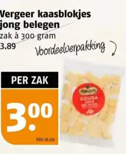 Poiesz Vergeer kaasblokjes jong belegen aanbieding