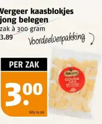 Poiesz Vergeer kaasblokjes jong belegen aanbieding